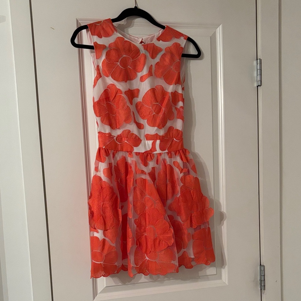 ASOS Petite Orange Floral Mini Dress